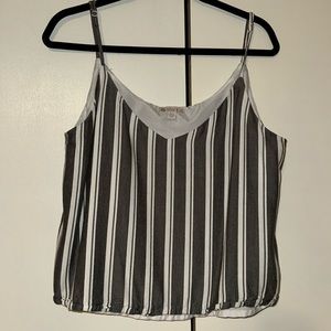 Vertical stripe #cami cropped